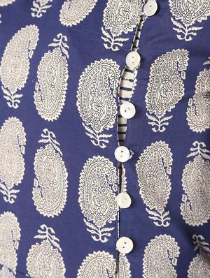 paisley print layered kurta - 16576520 - Standard Image - 5