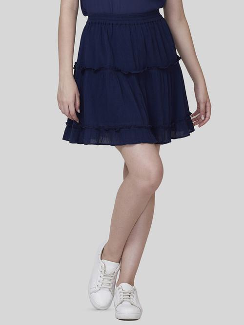 frill detail gathered a-line skirt - 16577104 - Standard Image - 1
