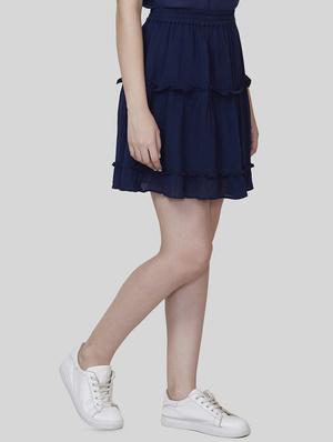 frill detail gathered a-line skirt - 16577104 - Standard Image - 2