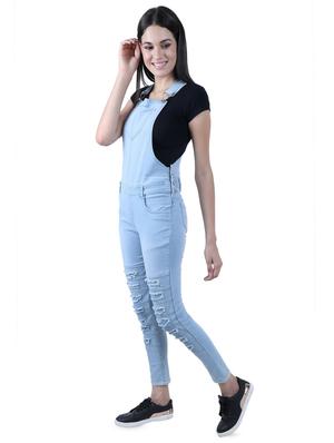 distressed denim dungaree - 16577908 - Standard Image - 2