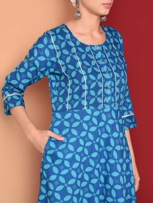printed anarkali ethnic dress - 16577912 - Standard Image - 5