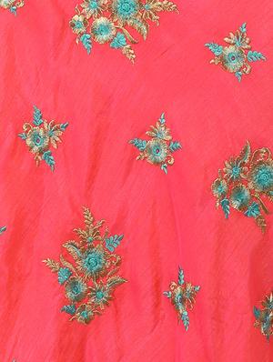 embroidered flared lehenga - 16579050 - Standard Image - 5