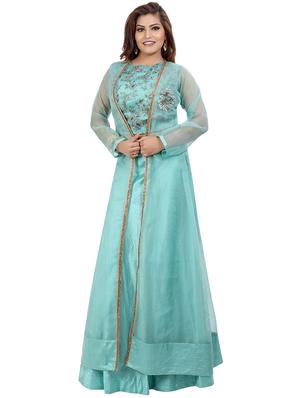 embroidered lehenga choli with jacket set - 16579053 - Standard Image - 2