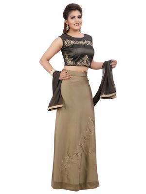 embroidered lehenga choli with dupatta set - 16579054 - Standard Image - 2