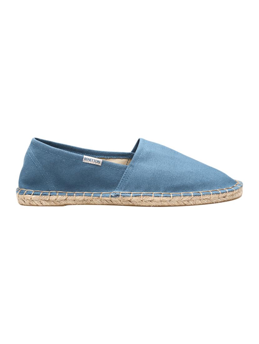 blue canvas slip on espadrilles - 16581022 - Zoom Image - 2