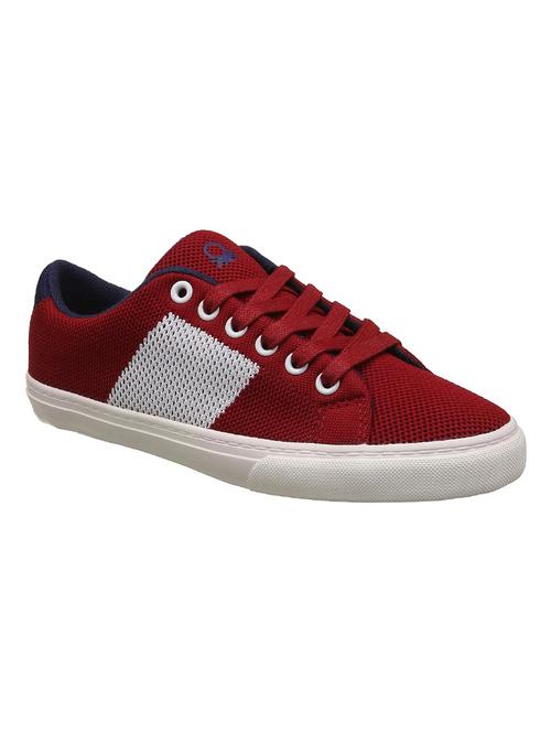 red lace-up sneakers - 16581300 - Standard Image - 1