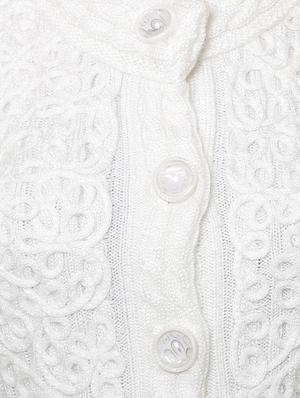 mandarin neck woven cardigan - 16581378 - Standard Image - 5