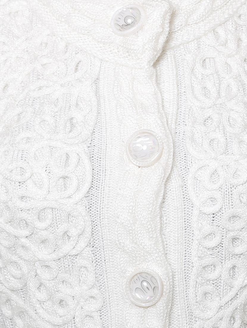 mandarin neck woven cardigan - 16581378 - Zoom Image - 5