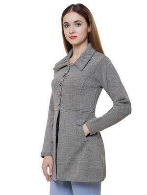 shirt neck pocket slit cardigan - 16581383 - Standard Image - 2