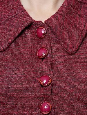 shirt neck pocket slit cardigan - 16581384 - Standard Image - 5