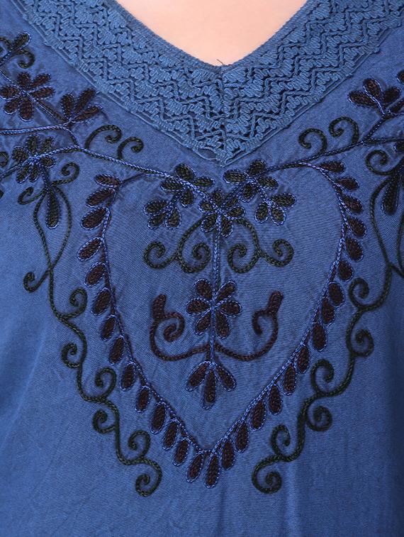 lace insert embroidered detail top - 16581527 - Zoom Image - 5