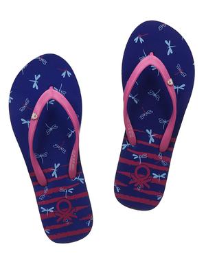 blue toe separator flip flops - 16581630 - Standard Image - 2