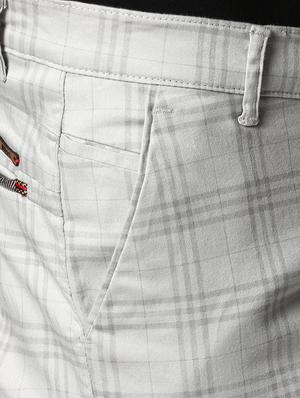 white checkered chinos - 16584198 - Standard Image - 5