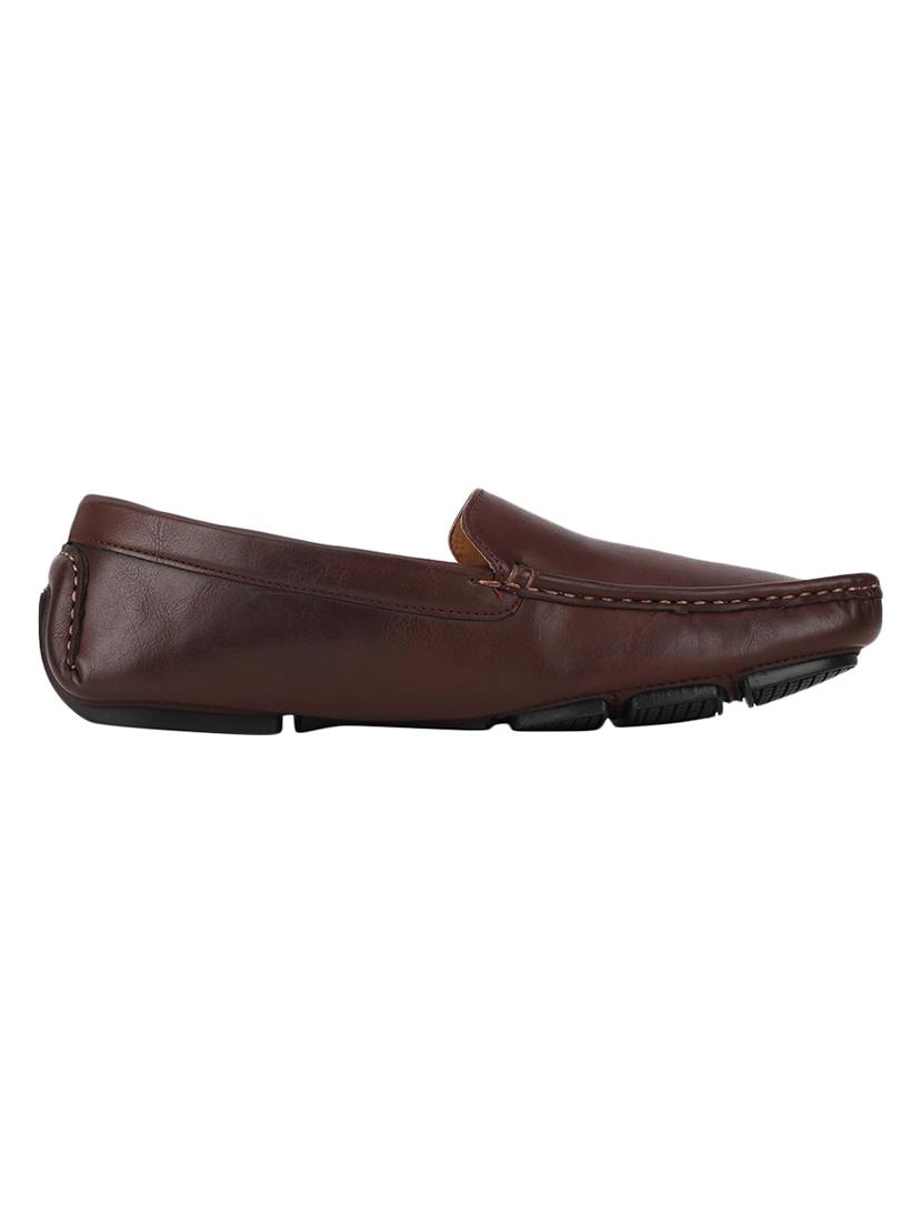 people maroon leather slip on loafers - 16584302 - Zoom Image - 2