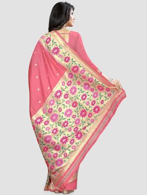 self-design kanjivaram saree with blouse - 16584597 - Standard Image - 2