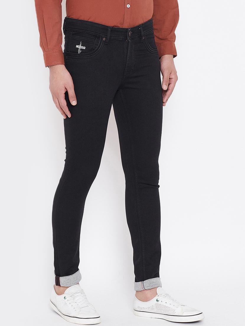 black solid plain jeans - 16584772 - Zoom Image - 2