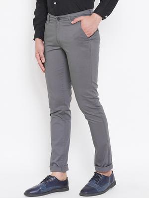 grey solid chinos - 16584780 - Standard Image - 2