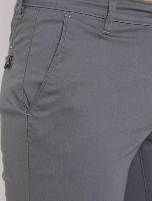 grey solid chinos - 16584780 - Standard Image - 5