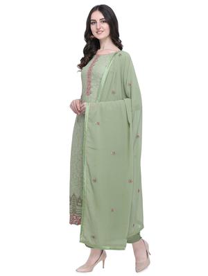 printed semi-stitched suit - 16584877 - Standard Image - 2