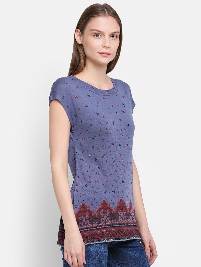 round neck cap sleeved tee - 16584953 - Zoom Image - 2