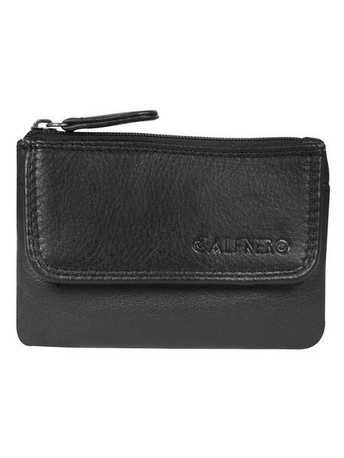 black leather regular pouch - 16585228 - Standard Image - 1