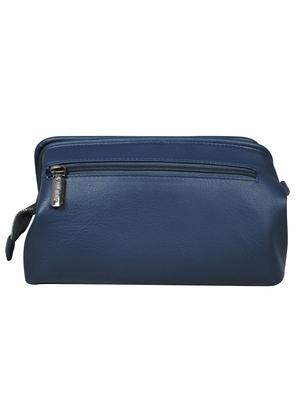 blue leather regular pouch - 16585231 - Standard Image - 2