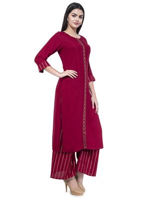 swarovski kurta palazzo set - 16585320 - Standard Image - 2