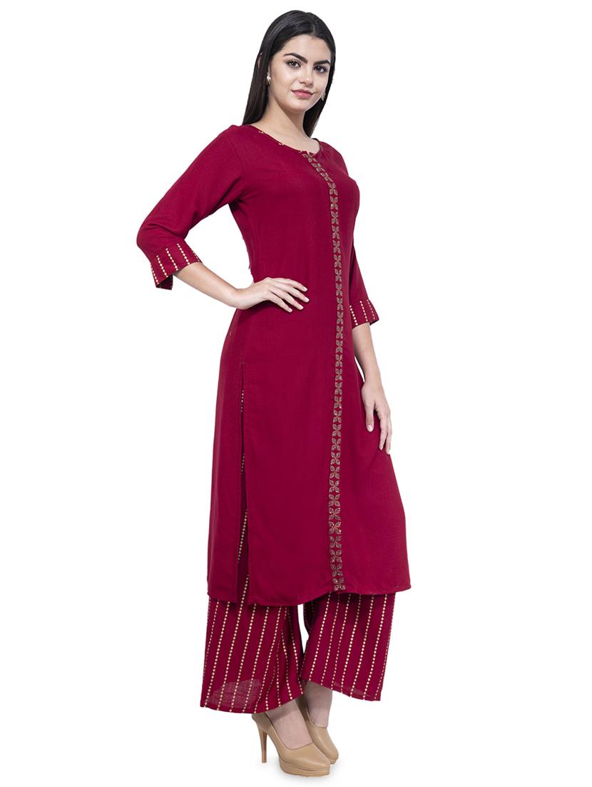 swarovski kurta palazzo set - 16585320 - Zoom Image - 2