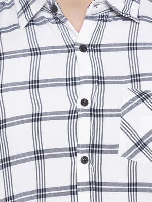 white checkered casual shirt - 16585399 - Standard Image - 5