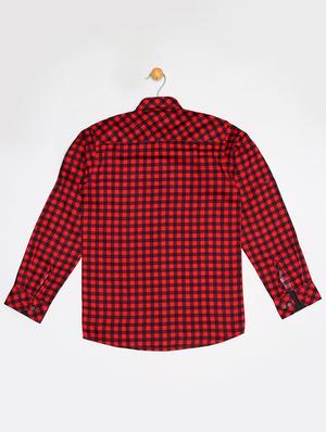 red cotton shirt - 16585535 - Standard Image - 2