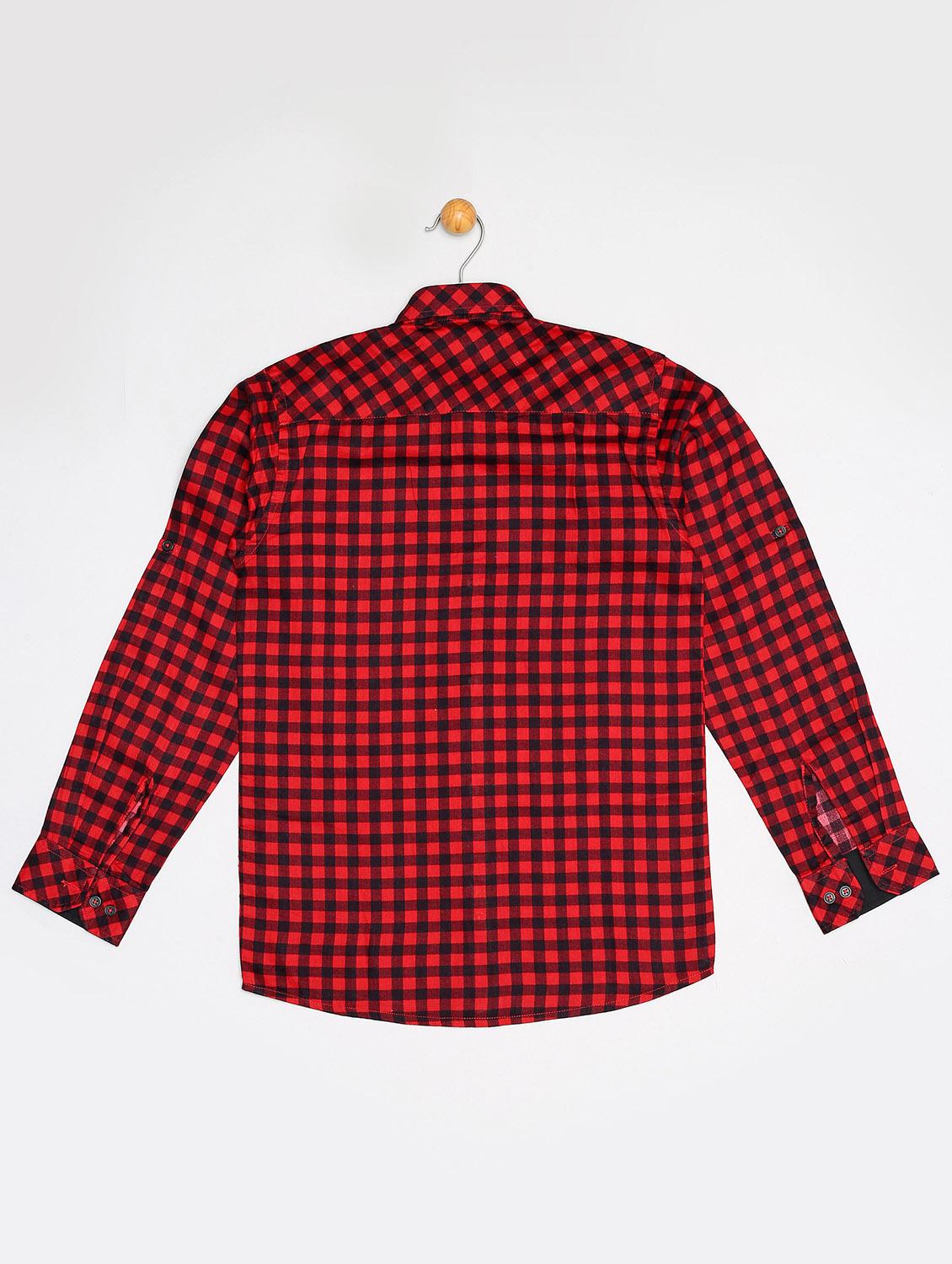 red cotton shirt - 16585535 - Zoom Image - 2