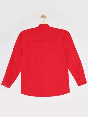 red cotton shirt - 16585701 - Standard Image - 2