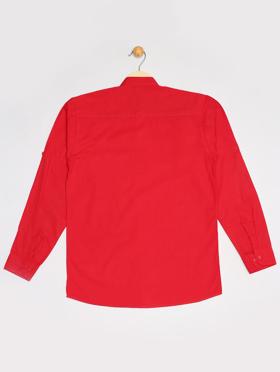 red cotton shirt - 16585701 - Zoom Image - 2