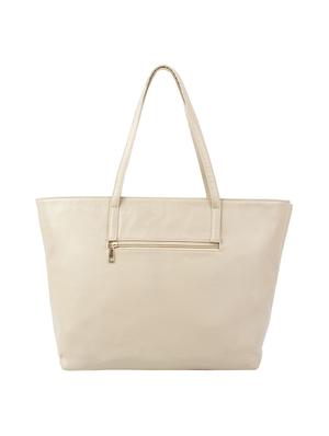 beige leatherette (pu) regular handbag - 16585734 - Standard Image - 2