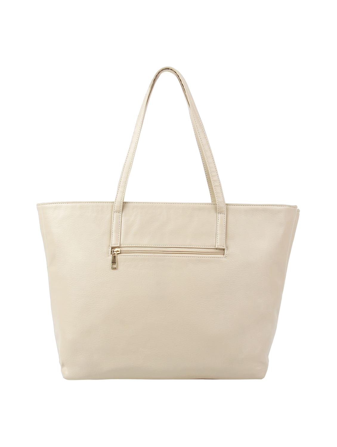 beige leatherette (pu) regular handbag - 16585734 - Zoom Image - 2