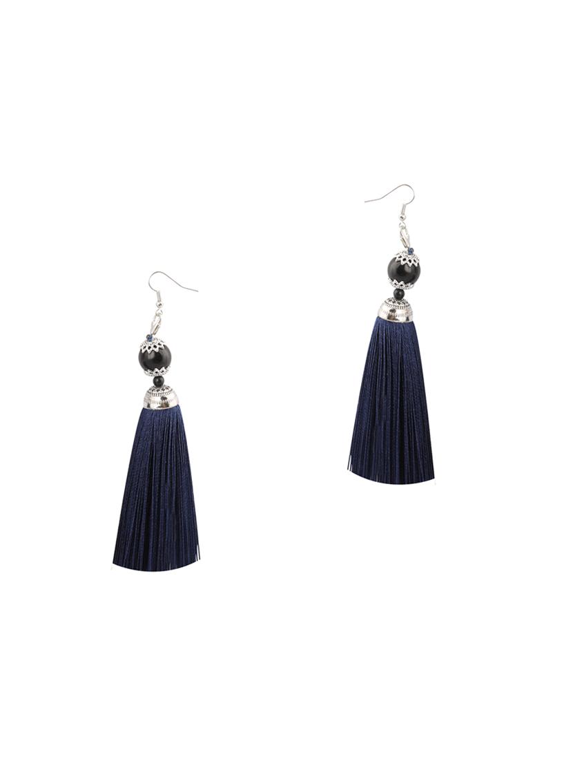 blue metal drop earring - 16585770 - Zoom Image - 2