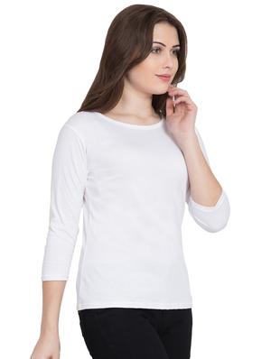round neck solid tee - 16585862 - Standard Image - 2