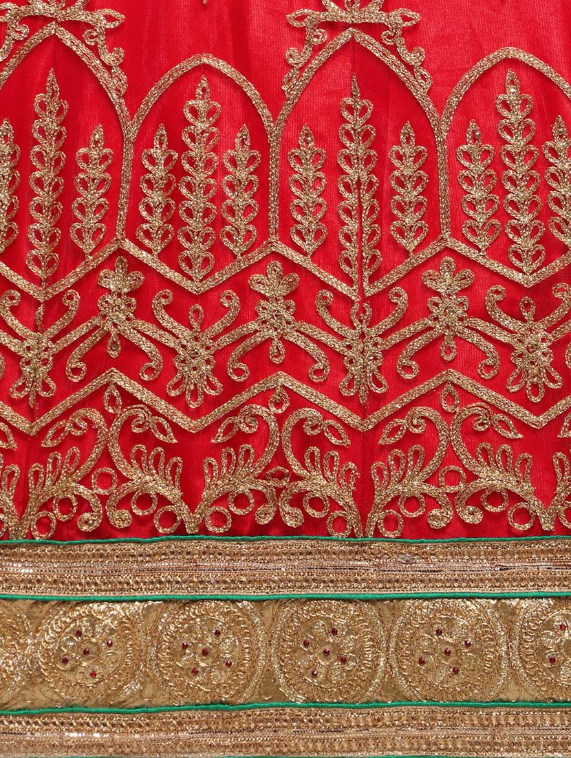 embroidered contrast lehenga - 16585933 - Zoom Image - 5