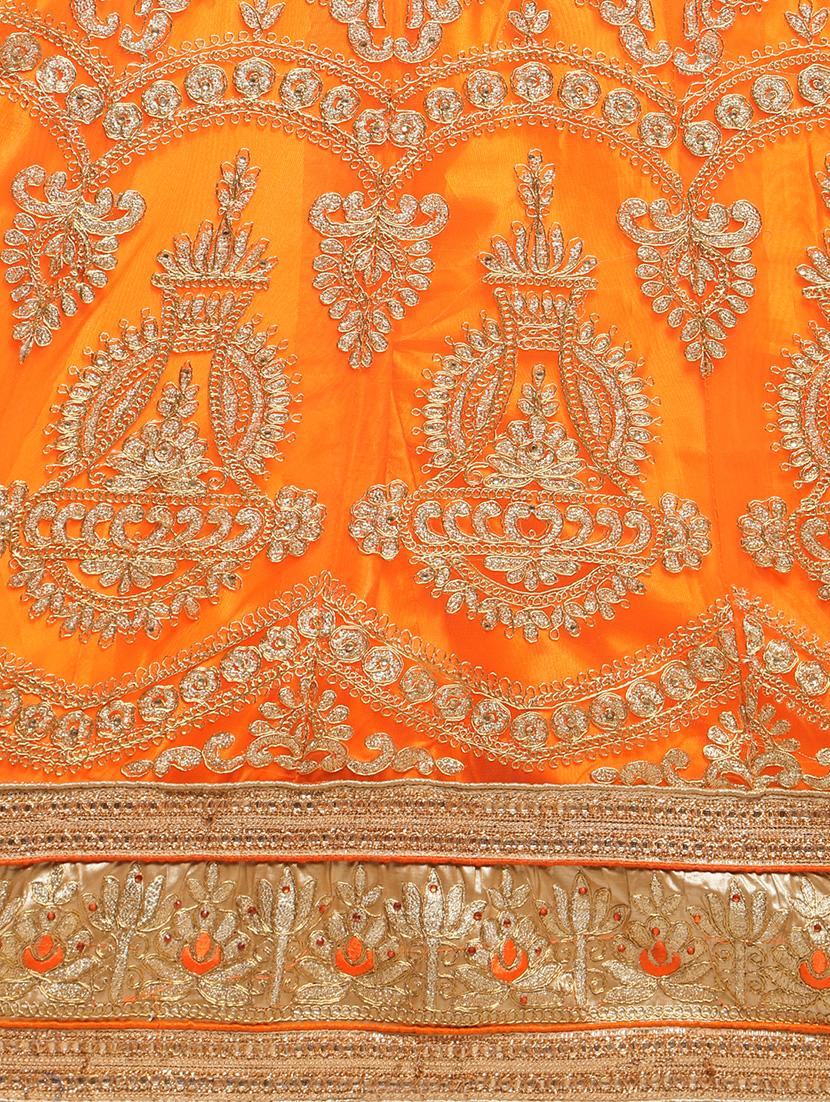 embroidered contrast lehenga - 16585941 - Zoom Image - 5