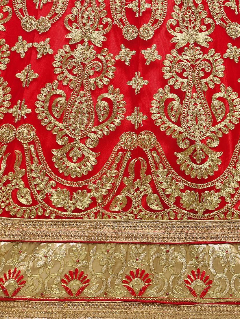 embroidered contrast lehenga - 16585943 - Zoom Image - 5