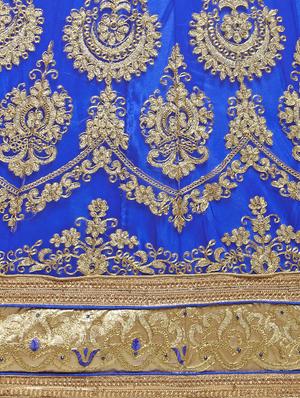 embroidered contrast lehenga - 16585945 - Standard Image - 5