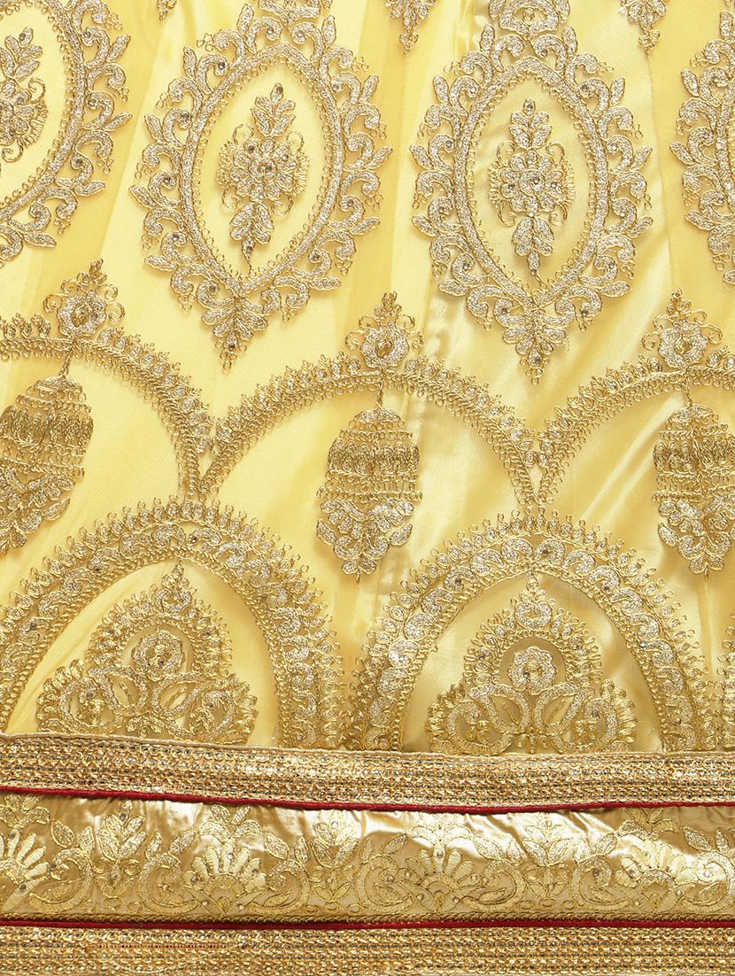 embroidered contrast lehenga - 16585946 - Zoom Image - 5