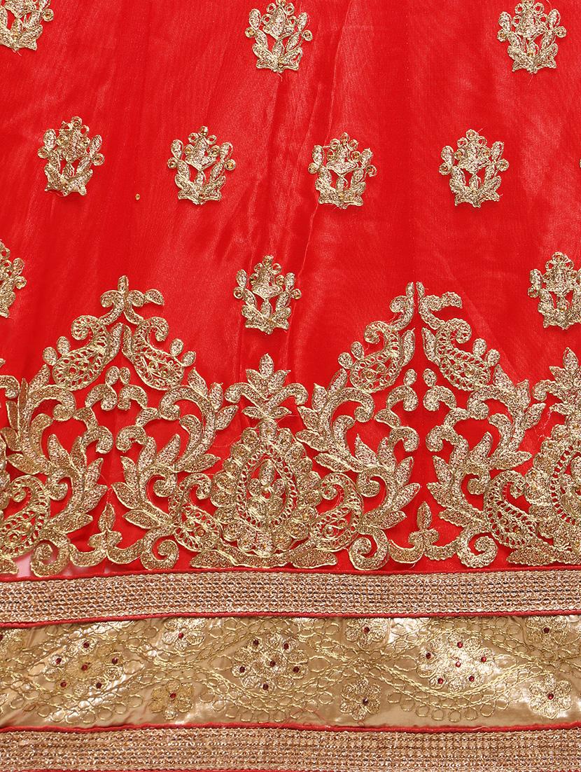 embroidered a-line lehenga - 16585950 - Zoom Image - 5