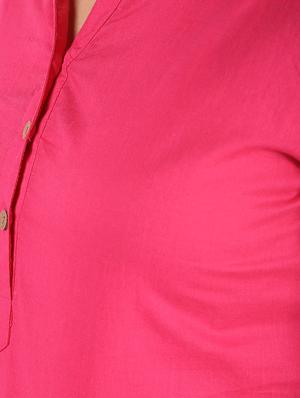 solid straight kurti - 16586325 - Standard Image - 5