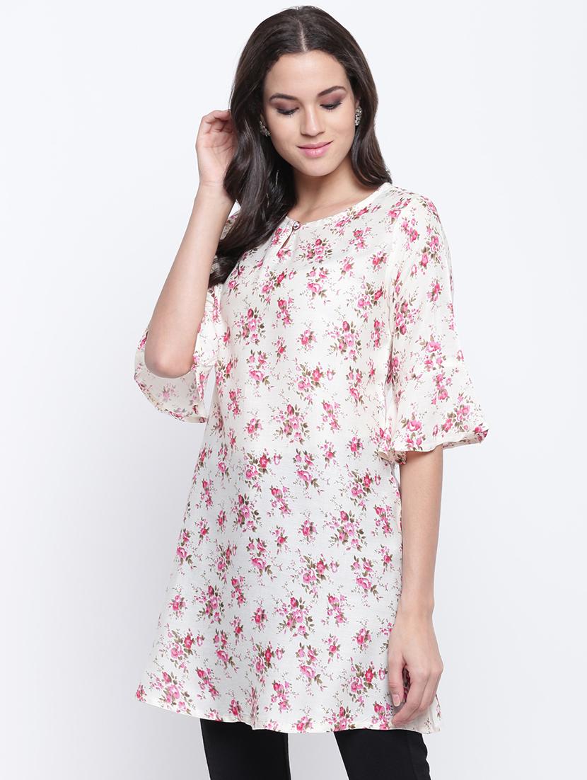 floral straight kurti - 16586363 - Zoom Image - 2