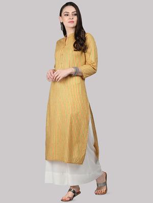 stripes straight kurta - 16587091 - Standard Image - 2