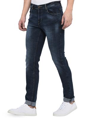 navy blue heavy washed denim jeans - 16587295 - Standard Image - 2