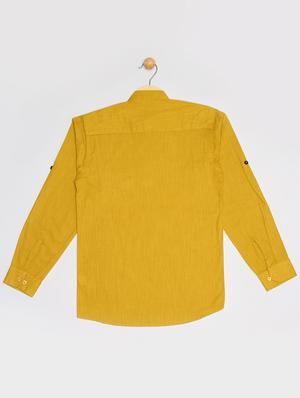 gold cotton kurta - 16587736 - Standard Image - 2