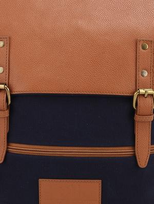 bluetan canvas backpack - 16589049 - Standard Image - 5