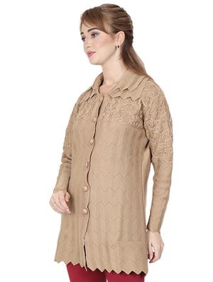 long sleeved wool cardigan - 16589093 - Standard Image - 2